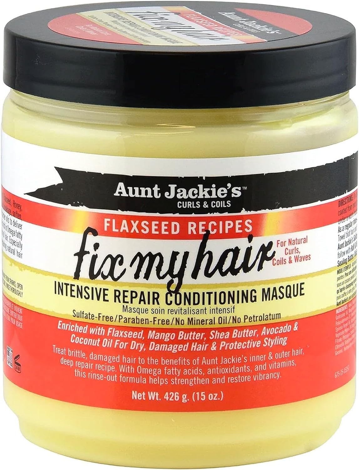 AUNT JACKIES fix my hair conditioning masque 15oz