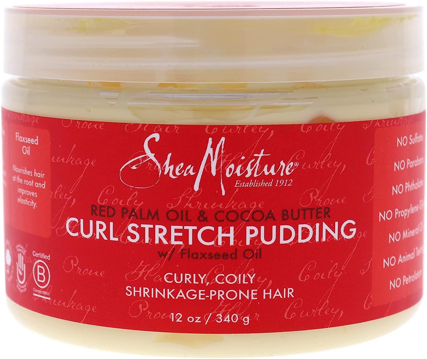 Shea Moisture Red Palm Oil & Cocoa butter Curl Stretch Pudding 340g
