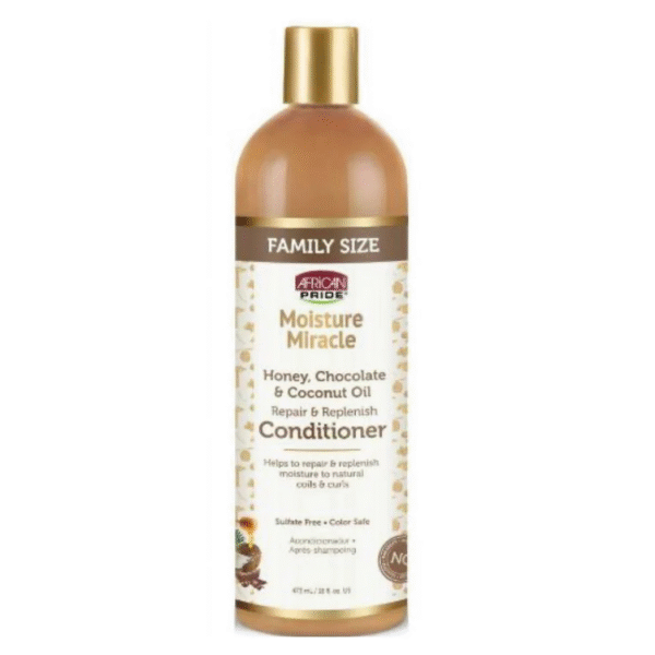African Pride Moisture Miracle Honey, Chocolate and Coconut Oil Conditioner 16oz