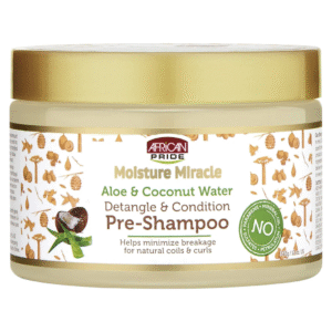 African pride Moisture Miracle Aloe & Coconut Water Pre-Shampoo 12oz