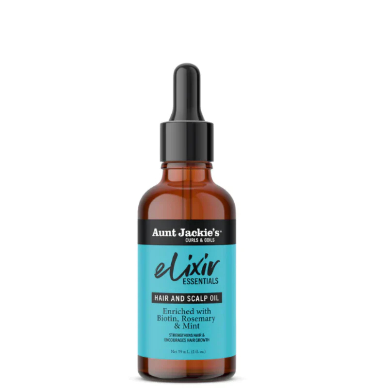 Aunt Jackie's Elixir Essentials Hair Scalp Oil: Biotin, Rosemary & Mint